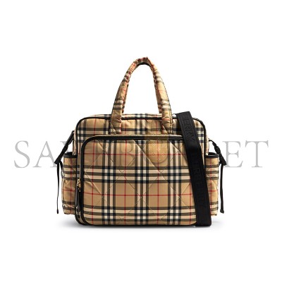 BURBERRY QUILTED NYLON BABY CHANGING BAG (42*30*18cm) BURBERRY QUILTED NYLON BABY CHANGING BAG (42*30*18cm)